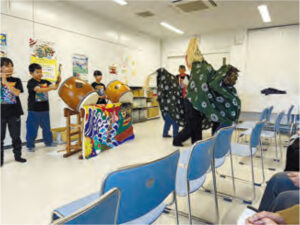 女川小獅子振り隊の発表